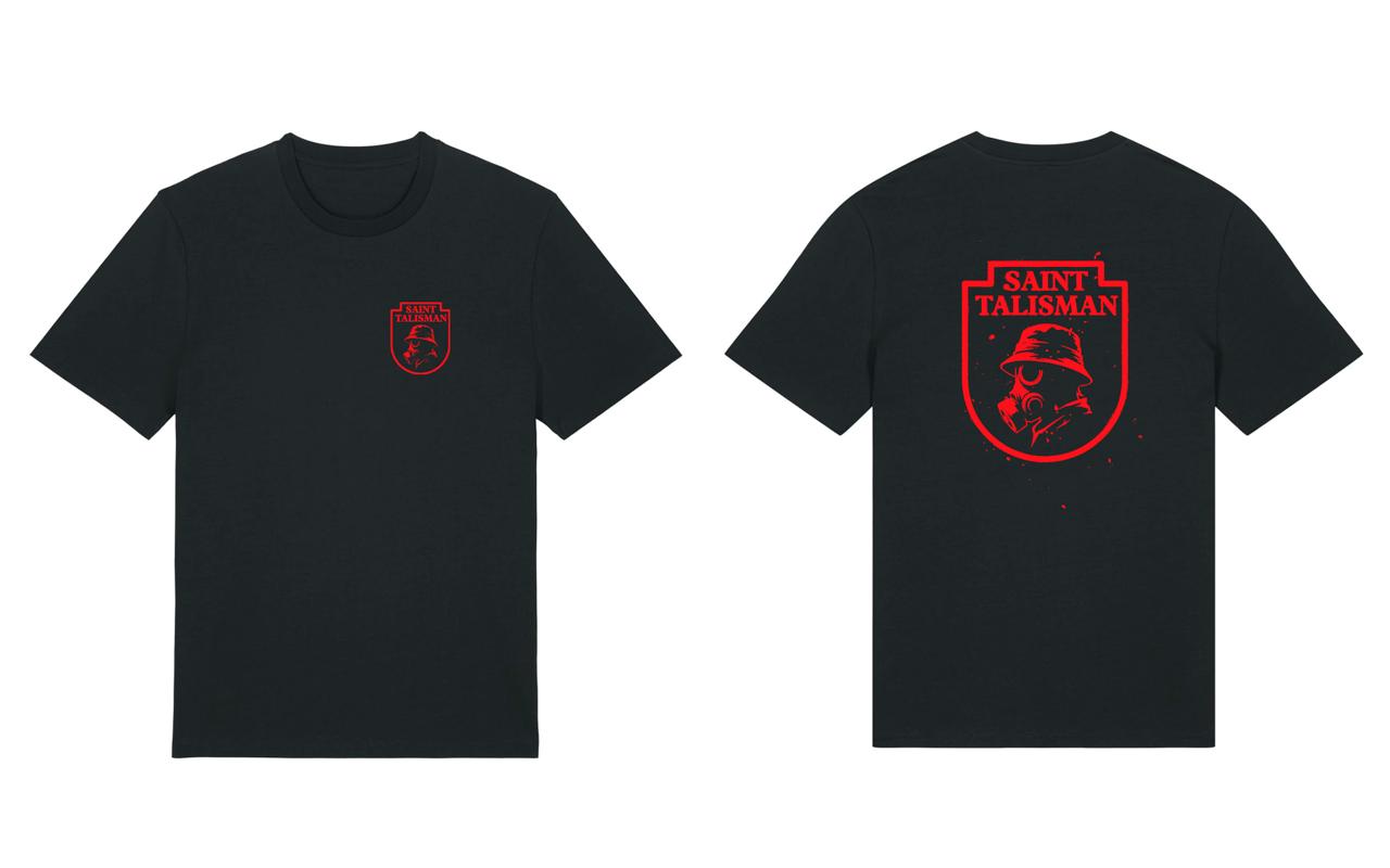 The Shield Tee | Gas Mask Edition - NERO ROSSO