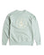 The MK2 Danforth Embroidered Marinaio Sweatshirt in sage features a large cream circular anchor emblem with "SAINT TALISMAN MARINAIO" on the front—ideal for fans of classic embroidered Marinaio sweatshirts.
