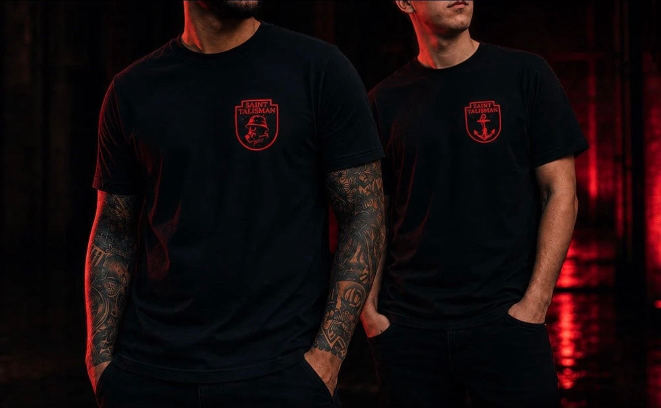 The Shield Tee | Anchor Edition - NERO ROSSO
